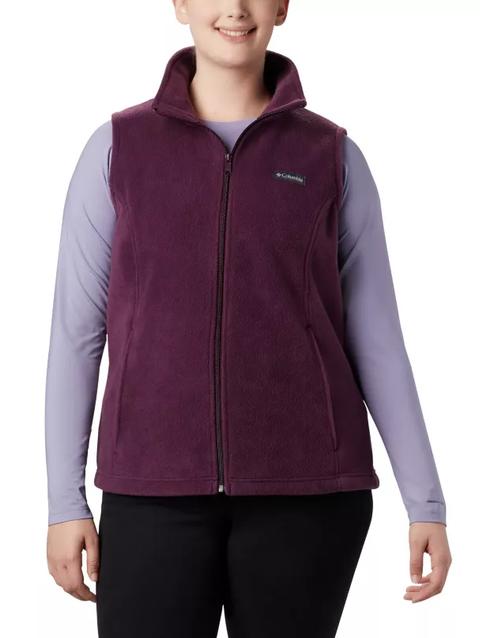 Women’s Benton Springs™ Fleece Vest - Plus Size Black Cherry