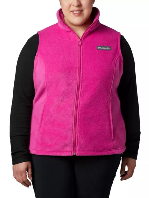 Women’s Benton Springs™ Fleece Vest - Plus Size Fuchsia