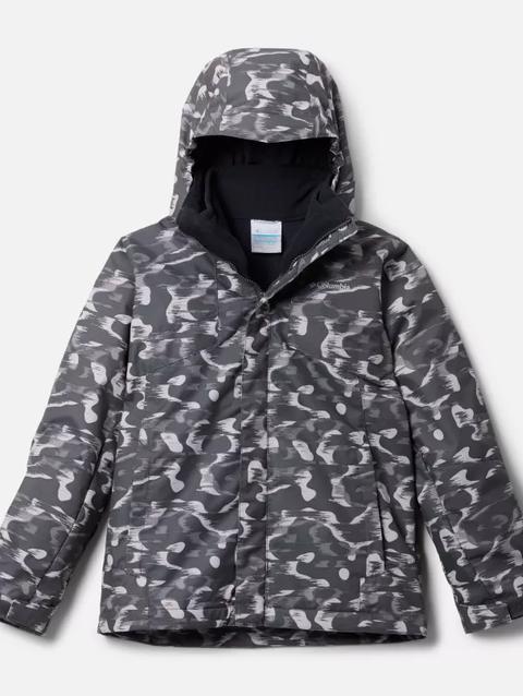 Boys' Bugaboo™ III Printed Fleece Interchange Jacket Shark Barkblur, Black