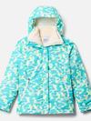 Girls' Bugaboo™ III Printed Fleece Interchange Jacket Geyser Barkblur, Chalk