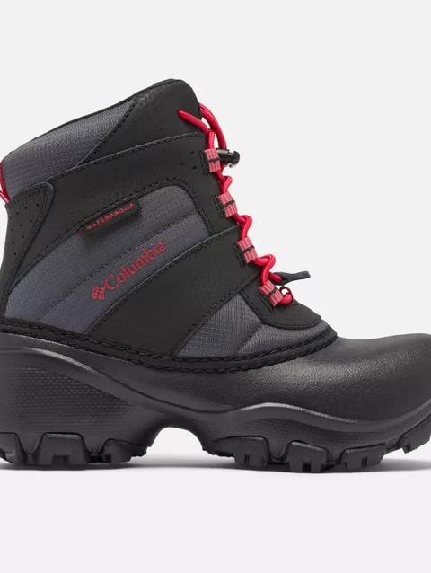 Big Kids' Rope Tow™ IV Waterproof Boot Dark Grey, Mountain Red