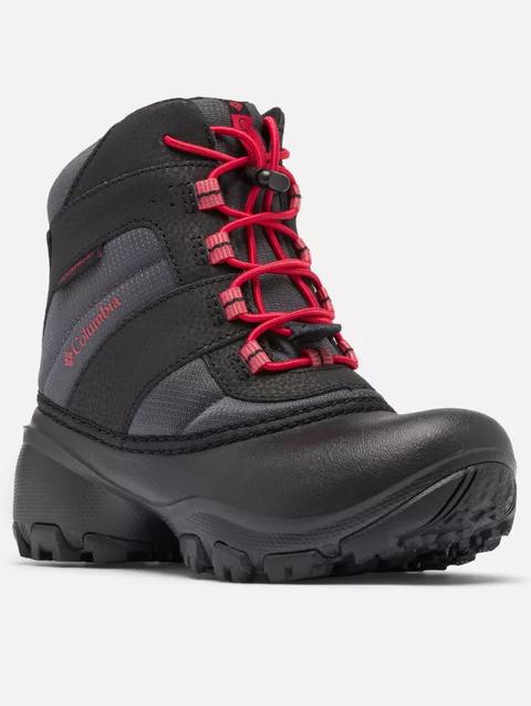 Big Kids' Rope Tow™ IV Waterproof Boot Dark Grey, Mountain Red