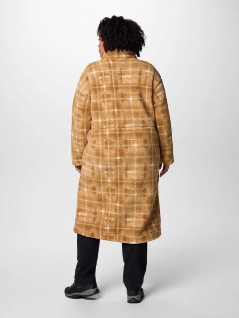 Women's Winter Warmth™ Full Length Jacket - Plus Size Camel Brown Omblur