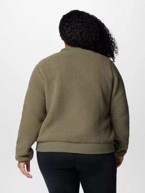 Women's Winter Warmth™ Bomber - Plus Size Stone Green