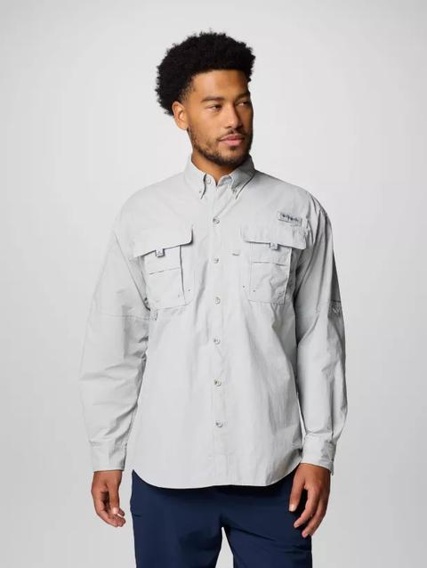 Men’s PFG Bahama™ II Long Sleeve Shirt Cool Grey