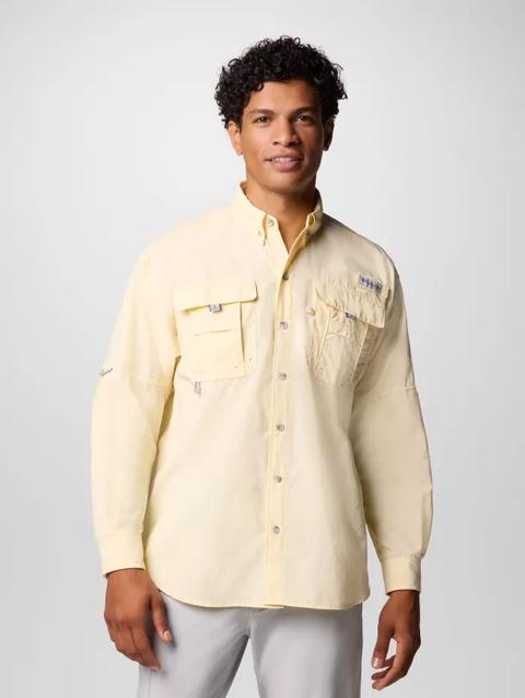 Men’s PFG Bahama™ II Long Sleeve Shirt Lemon Wash