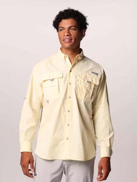 Men’s PFG Bahama™ II Long Sleeve Shirt Lemon Wash