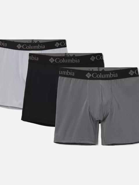 Men's Allover Mesh Boxer Briefs Columbia Grey/City Grey/Black