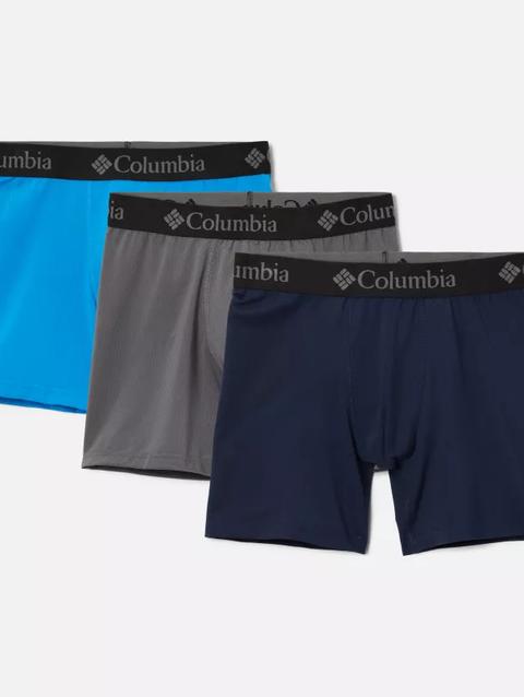 Men's Allover Mesh Boxer Briefs Charcoal/Compass Blue/Collegiate Navy