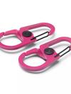 Dual-Clip Carabiner - 2 Pack Pink