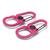 Dual-Clip Carabiner - 2 Pack Pink