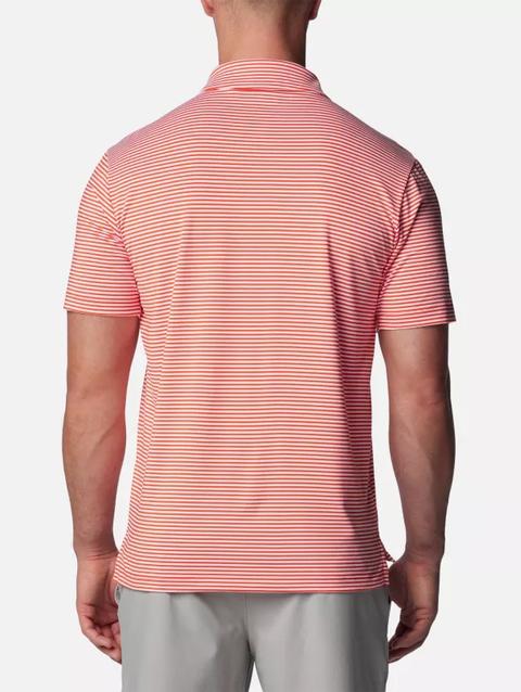 Men's Club Invite Golf Polo State Orange