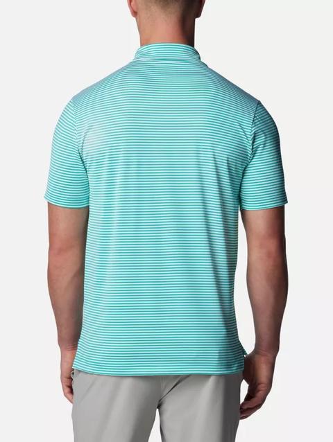 Men's Club Invite Golf Polo Electric Turquoise