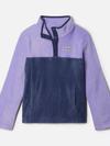 Girls' Steens Mountain™ Quarter Snap Fleece Pullover Nocturnal, Paisley Purple