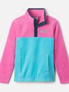 Girls' Steens Mountain™ Quarter Snap Fleece Pullover Geyser, Pink Ice