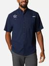 Men's PFG Tamiami™ Short Sleeve Shirt - Tall - Dallas Cowboys DC - Collegiate Navy