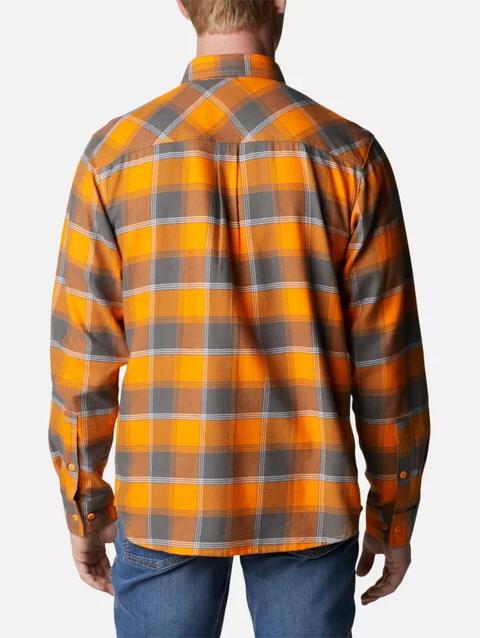 Men's Collegiate Flare Gun™ Flannel Long Sleeve Shirt - Tennessee UT - Solarize Plaid