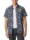 Men's Collegiate PFG Super Slack Tide™ Shirt - Michigan UM - Collegiate Navy