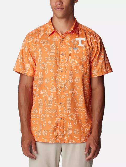 Men's Collegiate PFG Super Slack Tide™ Shirt - Tennessee UT - Solarize Fish Fan Print