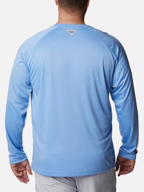 Men's Collegiate PFG Terminal Tackle™ Long Sleeve Shirt - Big - North Carolina NC - White Cap, White