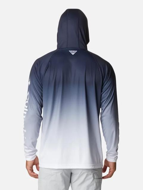 Men's PFG Super Terminal Tackle™ Hoodie - Dallas Cowboys DC - Collegiate Navy Gradient Print