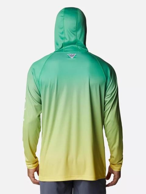 Men's Collegiate PFG Super Terminal Tackle™ Hoodie - Oregon UO - Fuse Green Gradient Print