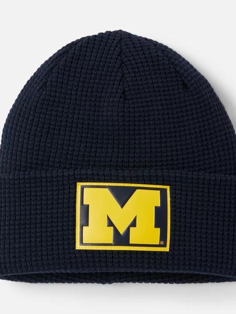 Collegiate Gridiron™ Beanie - Michigan UM - Collegiate Navy