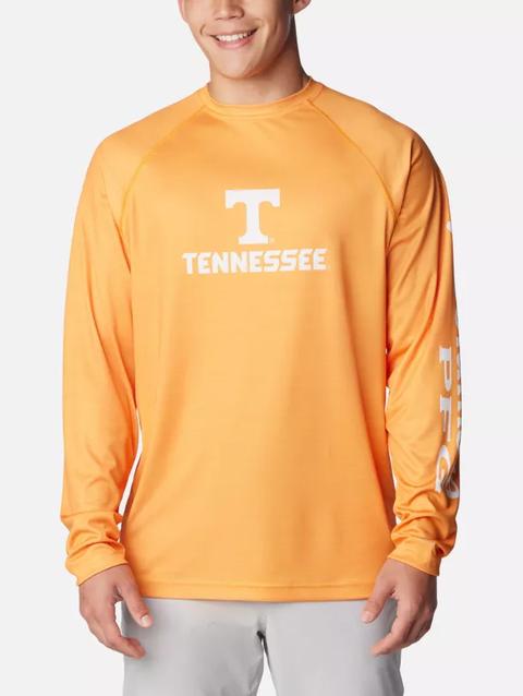 Men's Collegiate PFG Terminal Tackle™ Heather Long Sleeve Shirt - Tennessee UT - Solarize Heather