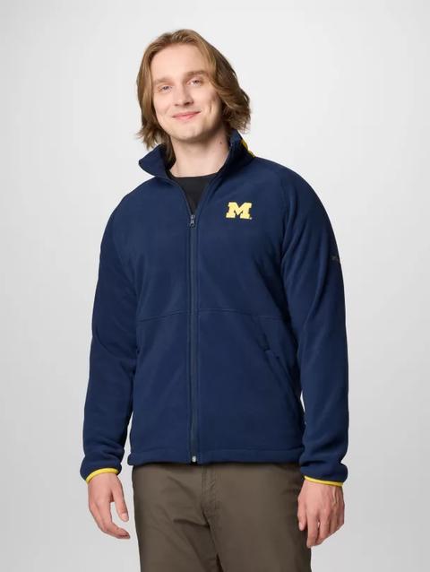 Men's Collegiate Flanker™ IV Fleece Jacket - Michigan UM - Collegiate Navy, Yellow