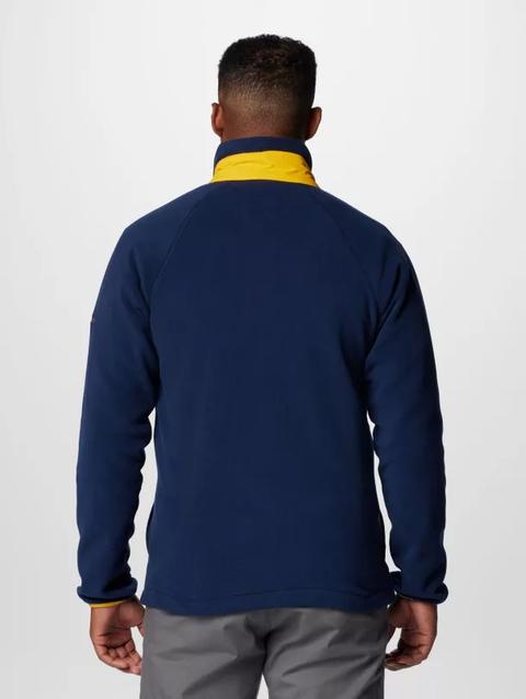 Men's Collegiate Flanker™ IV Fleece Jacket - West Virginia WV - Collegiate Navy, MLB Gold