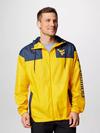 Men's Collegiate Flash Challenger™ II Windbreaker - West Virginia WV - MLB Gold, Collegiate Navy