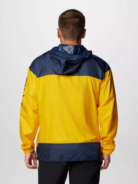 Men's Collegiate Flash Challenger™ II Windbreaker - West Virginia WV - MLB Gold, Collegiate Navy