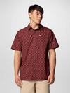 Men's PFG Super Slack Tide™ Short Sleeve Shirt - Washington Commanders FWC - Deep Maroon Logo