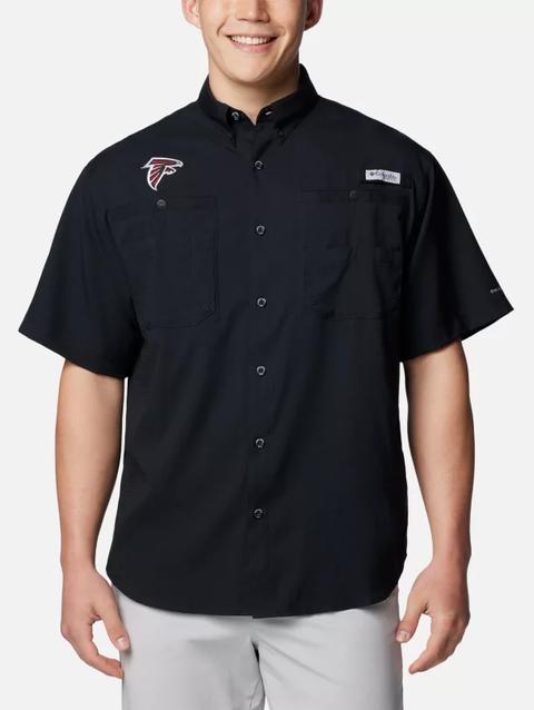 Men's PFG Tamiami™ Short Sleeve Shirt - Atlanta Falcons FAF - Black