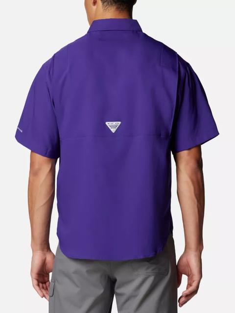 Men's PFG Tamiami™ Short Sleeve Shirt - Baltimore Ravens FBR - UW Purple