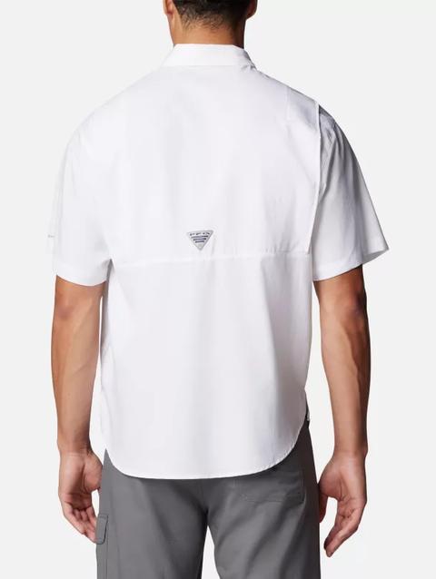 Men's PFG Tamiami™ Short Sleeve Shirt - Baltimore Ravens FBR - White