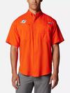 Men's PFG Tamiami™ Short Sleeve Shirt - Miami Dolphins FMD - State Orange