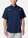 Men's PFG Tamiami™ Short Sleeve Shirt - New England Patriots FNP - Collegiate Navy