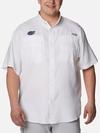 Men's Collegiate PFG Tamiami™ Short Sleeve Shirt - Big - Florida FLA - White