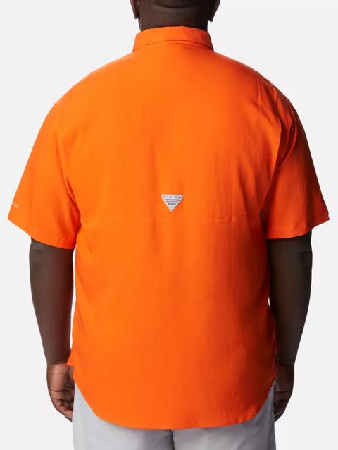 Men's Collegiate PFG Tamiami™ Short Sleeve Shirt - Big - Florida FLA - Spark Orange