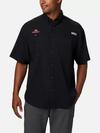 Men's Collegiate PFG Tamiami™ Short Sleeve Shirt - Big - Georgia UGA - Black