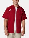 Men's Collegiate PFG Tamiami™ Short Sleeve Shirt - Tall - Alabama ALA - Red Velvet