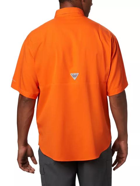 Men's Collegiate Tamiami™ Short Sleeve Shirt - Tall - Auburn AUB - Spark Orange