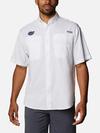 Men's Collegiate PFG Tamiami™ Short Sleeve Shirt - Tall - Florida FLA - White