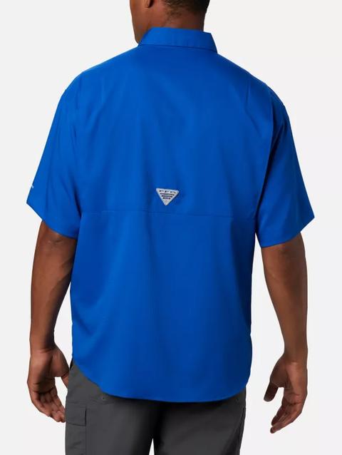 Men's Collegiate PFG Tamiami™ Short Sleeve Shirt - Tall - Florida FLA - Azul