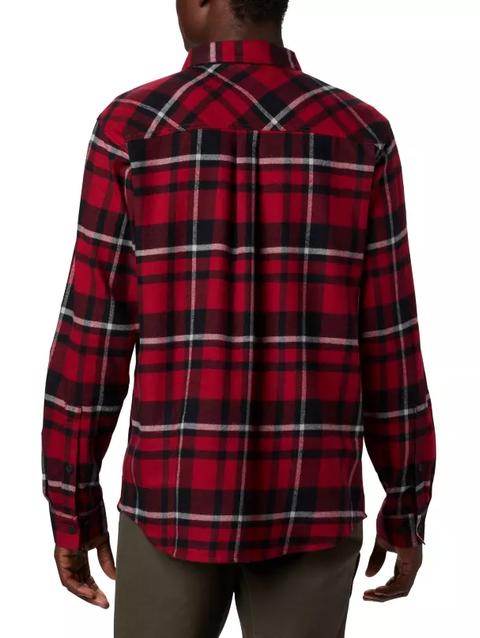 Men's Collegiate Flare Gun™ Flannel Long Sleeve Shirt - Alabama ALA - Red Velvet Plaid