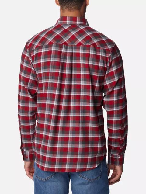 Men's Collegiate Flare Gun™ Flannel Long Sleeve Shirt - Alabama ALA - Red Velvet Plaid