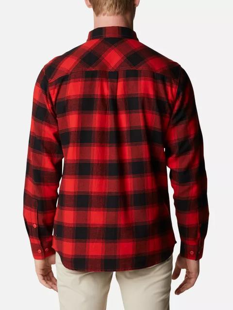 Men's Collegiate Flare Gun™ Flannel Long Sleeve Shirt - Georgia UGA - Bright Red Plaid