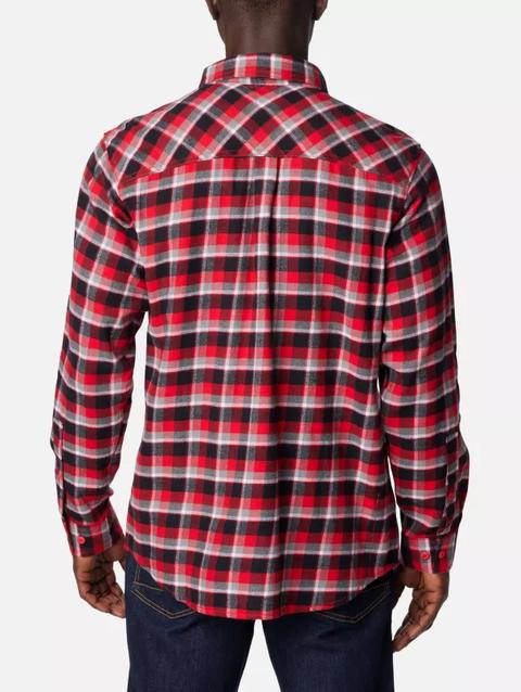 Men's Collegiate Flare Gun™ Flannel Long Sleeve Shirt - Georgia UGA - Bright Red Plaid