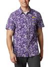 Men's Collegiate PFG Super Slack Tide Shirt - LSU LSU - Vivid Purple